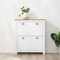 HOMCOM Shoe Cabinet White 230 x 905 mm