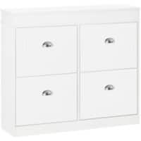 HOMCOM Shoe Cabinet White 240 x 830 mm