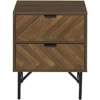 HOMCOM Drawer Chest Brown 395 x 610 mm