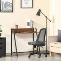 HOMCOM Writing Desk Particle board, Steel Black 450 x 850 mm