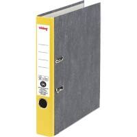 Viking Lever Arch File A4 50 mm Black, Yellow 2 ring Cardboard, PP (Polypropylene) Matt