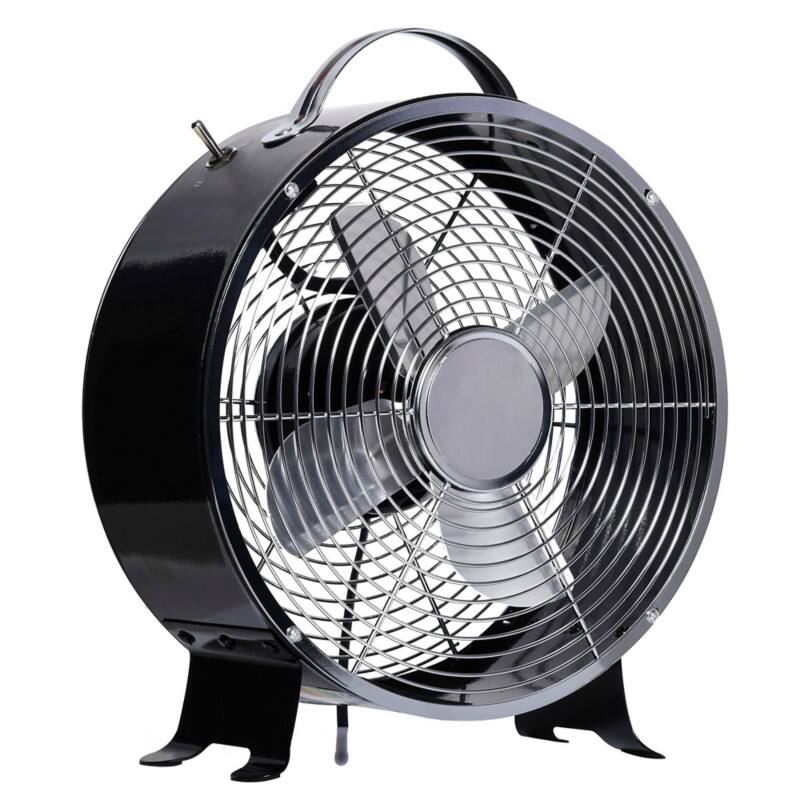 HOMCOM Desk Fan 26.5 x 26.5 x 31 cm Black