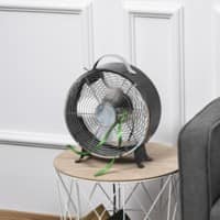 HOMCOM Desk Fan 26.5 x 26.5 x 31 cm Black