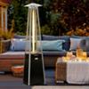 Outsunny Outdoor Gas Heater with Wheels, Dust Cover and Regulator 50 x 50 x 225 cm