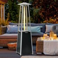 Outsunny Outdoor Gas Heater with Wheels, Dust Cover and Regulator 50 x 50 x 190 cm