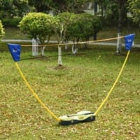 Homcom Plastic Portable Badminton Net Blue,Yellow