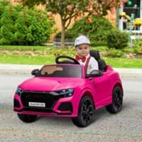 Homcom Audi RS Q8 6V Kids Electric Ride On Car Toy with Remote USB Pink