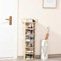 HOMCOM Wooden Shoe Rack