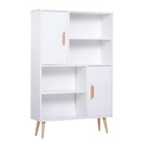 Homcom Sideboard Bookshelf with Two Doors White 800 x 235 x 1,230 mm