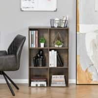 Homcom Cubic Cabinet Rustic Brown 300 x 655 x 975 mm