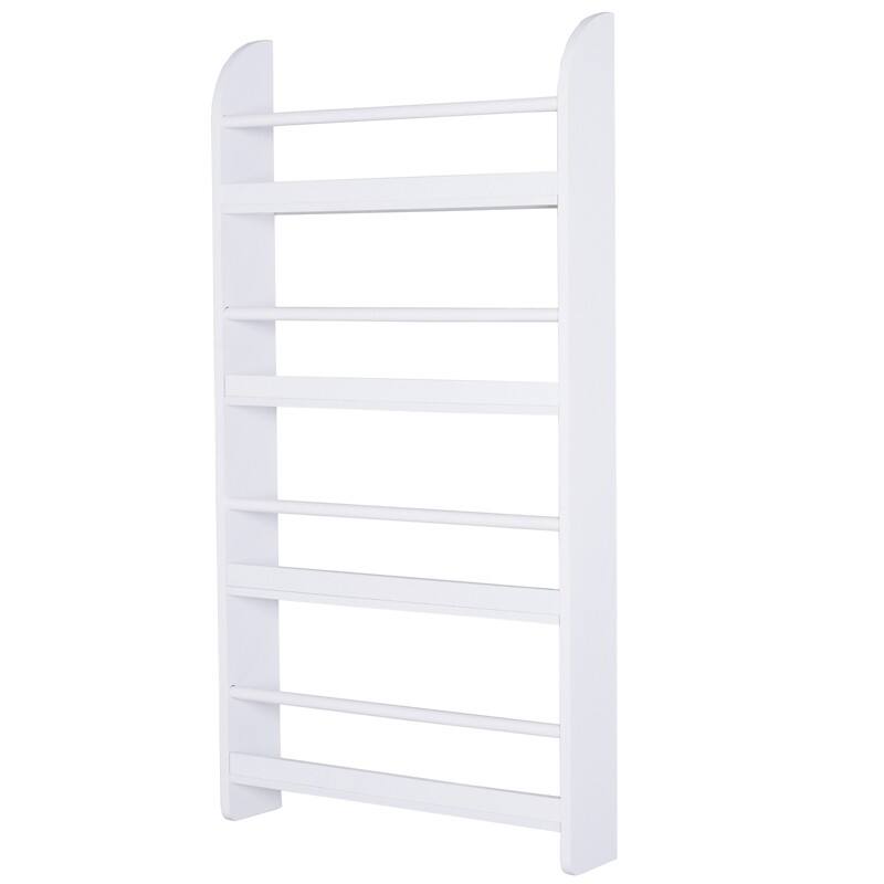 Homcom Magazine Holder White 590 x 120 x 1,130 mm