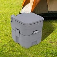 Outsunny Portable Toilet Grey 410 x 425 mm