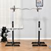 Homcom Set of 2 Barbell Weight Rack with Wheels