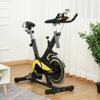 Homcom Indoor Exercise Bike Trainer with  Adjustable Resistance Seat Handlebar