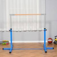 Homcom Adjustable Kids Gymnastics Bar with Steel Frame Blue