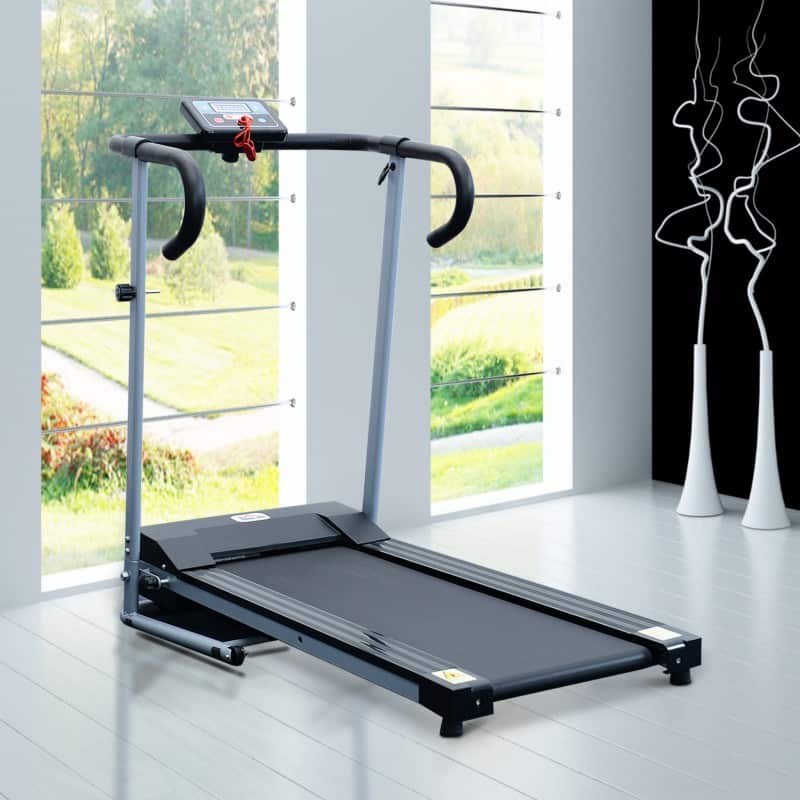 Homcom Treadmill 220 240V LED Grey Viking Direct UK