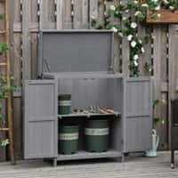 OutSunny Garden Storage Shed Grey