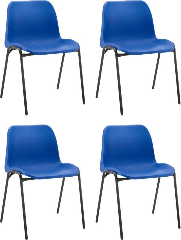 Hille Affinity Classroom Chair Non-Height Adjustable Seat Multicolour 518 x 490 x 776 mm Pack of 4