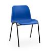 Hille Affinity Classroom Chair Blue Shell With Black Frame 490 x 776 x 518 mm Pack of 4
