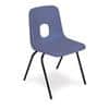 Hille Classroom Chair Blue Shell With Black Frame 500 x 790 x 470 mm Pack of 4