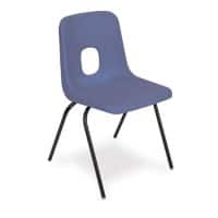 Hille Classroom Chair Blue Shell With Black Frame 500 x 790 x 470 mm Pack of 4