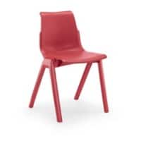 Hille Ergostak Classroom Chair Dark Red 110 x 775 x 482 mm Pack of 4