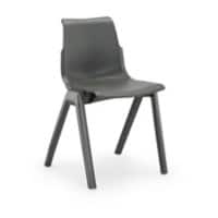 Hille Ergostak Classroom Chair Slate Grey 410 x 775 x 482 mm Pack of 4