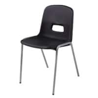 Hille Classroom Chair Reinspire GH20 Black With Flint Frame 487 x 370 x 450 mm Pack of 4