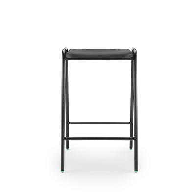 Hille Stool With Flat Top Charcoal With Black Frame 610 x 410 mm Pack of 4
