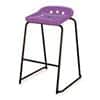 Hille Pepperpot Stool Purple With Dark Grey Frame 610 x 499  mm Pack of 4
