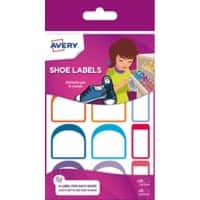 Avery Labels Matt Assorted for Shoes Pack of 24