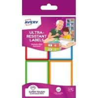 Avery Labels Glossy A6 44 x 64 mm Multicolour Pack of 16