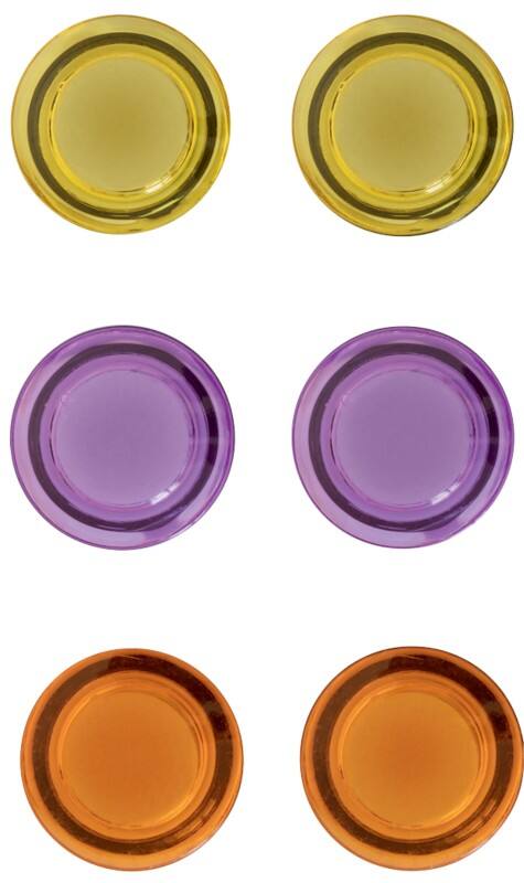 Nobo Round Whiteboard Magnets Assorted 0.6 kg Bearing Capacity 30 mm Pack of 6