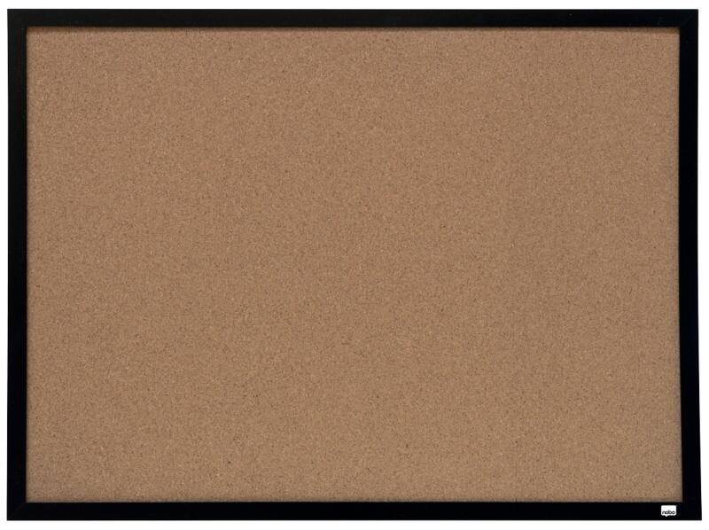 Nobo Small Wall Mountable Noticeboard 1903776 Cork Thin Black Frame 585 x 430 mm Brown