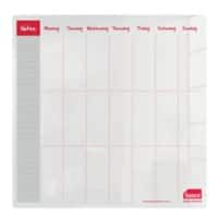 Sasco Mini Desktop Weekly Planner 2410178 Acrylic Frameless 300 x 300 mm Semi Opaque