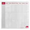 Sasco Mini Desktop Whiteboard Weekly Planner 2410179 Acrylic Frameless 450 x 450 mm Semi Opaque