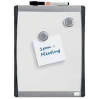 Nobo Mini Wall Mountable Magnetic Whiteboard 1903778 Lacquered Steel Arched Frame 215 x 280 mm White