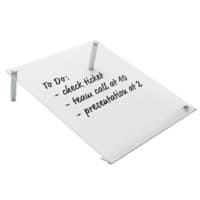 Nobo Mini Desktop Whiteboard Slanted Notepad 1915612 Acrylic Frameless A4 Transparent