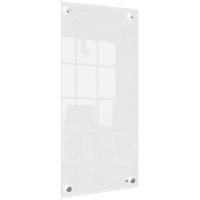 Nobo Small Wall Mountable Whiteboard Panel 1915603 Dry Erase Glass Surface Frameless 300 x 600 mm White