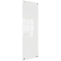 Nobo Small Wall Mountable Whiteboard Panel 1915604 Dry Erase Glass Surface Frameless 300 x 900 mm White