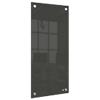 Nobo Small Wall Mountable Whiteboard Panel 1915609 Dry Erase Glass Surface Frameless 300 x 600 mm Black