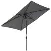 OutSunny Patio Umbrella Steel, Aluminum, Polyester Dark Grey