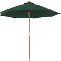 Outsunny Patio Umbrella Polyester Green