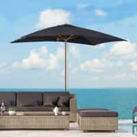 Outsunny Patio Umbrella Polyester Blue