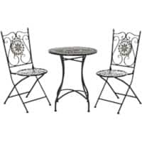 OutSunny Garden Coffee Set Grey 600 x 710 mm