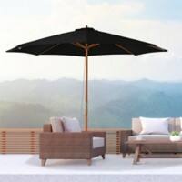 OutSunny Patio Umbrella Bamboo Black