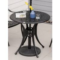 OutSunny Garden Dining Table Black 780 x 740 mm