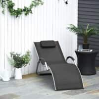 OutSunny Ergonomic Lounge Chair Black