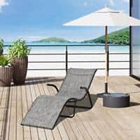OutSunny Folding Lounge Chair Grey