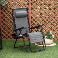 OutSunny  Lounge Chair Zero Gravity Grey